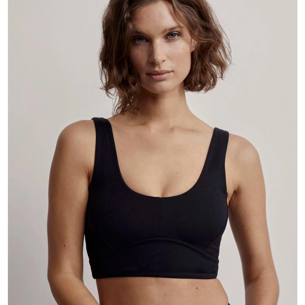 53. Varley Charcoal Snake Print Bra - Picture 7 of 7